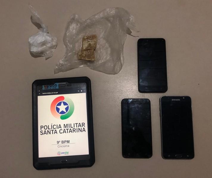 Homens são presos por tráfico de drogas em Criciúma 