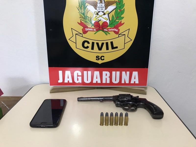 Investigado por roubo é preso em Jaguaruna