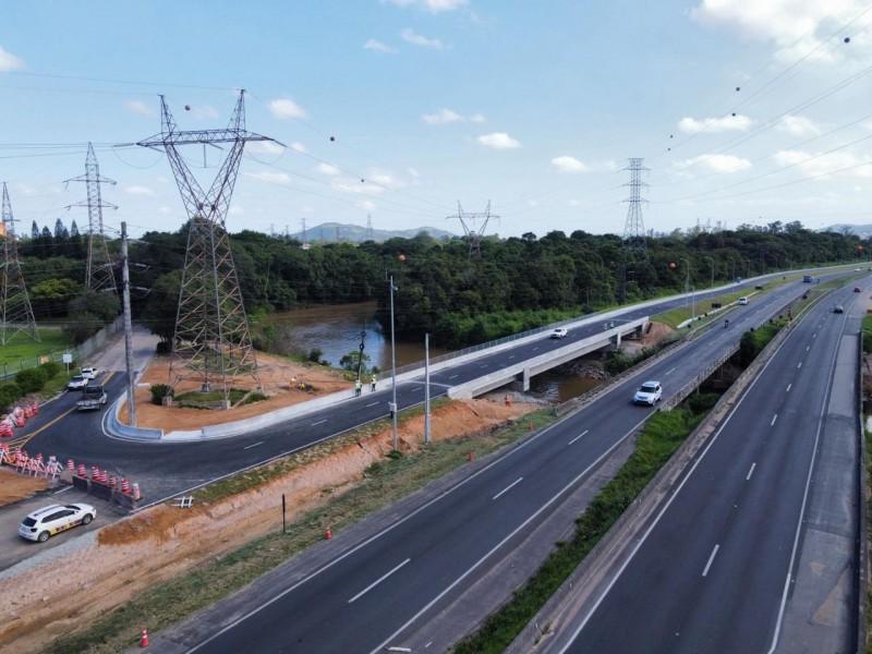 CCR ViaCosteira libera fluxo em nova ponte na BR-101 em Capivari de Baixo