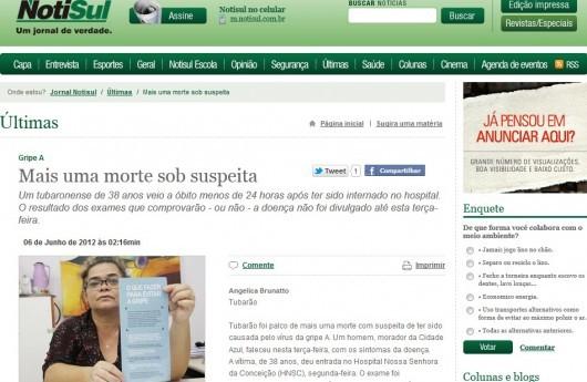 Mais uma morte por suspeita de gripe A na região