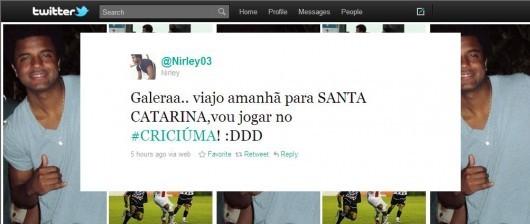 Jogador anuncia vinda para Tigre pelo Twitter
