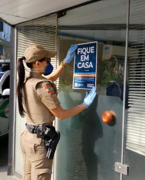 6ª Região de Polícia Militar atenta a propagação do Covid-19