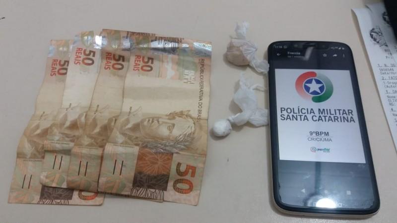 Adolescente é apreendido por tráfico de drogas duas vezes em 24 horas na cidade de Criciúma