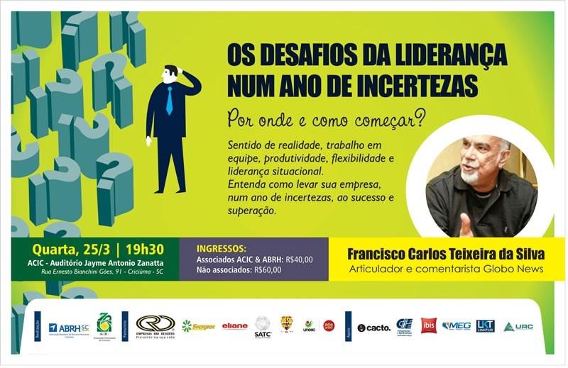 Acic e ABRH promovem palestra sobre Os desafios da liderança em 2015
