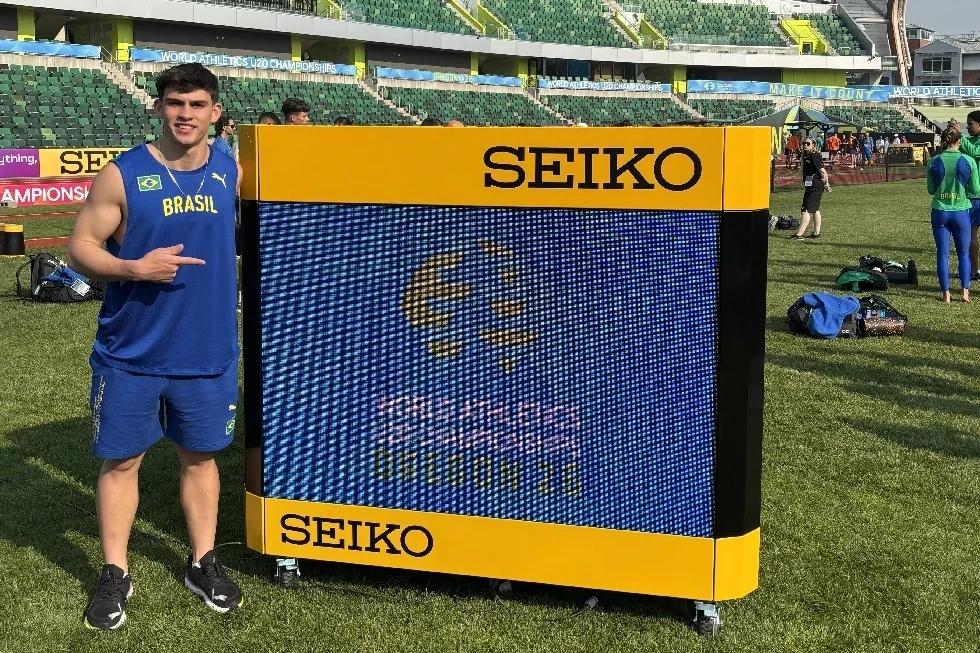Atleta de Nova Veneza marca presença no Campeonato Mundial de Atletismo