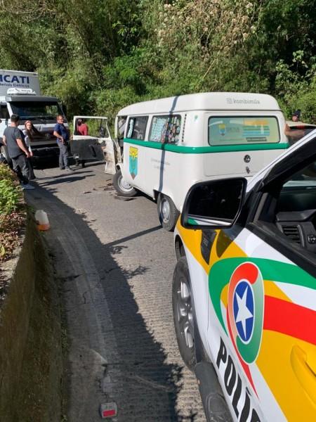 Uma pessoa fica gravemente ferida em acidente na Serra do Rio do Rastro