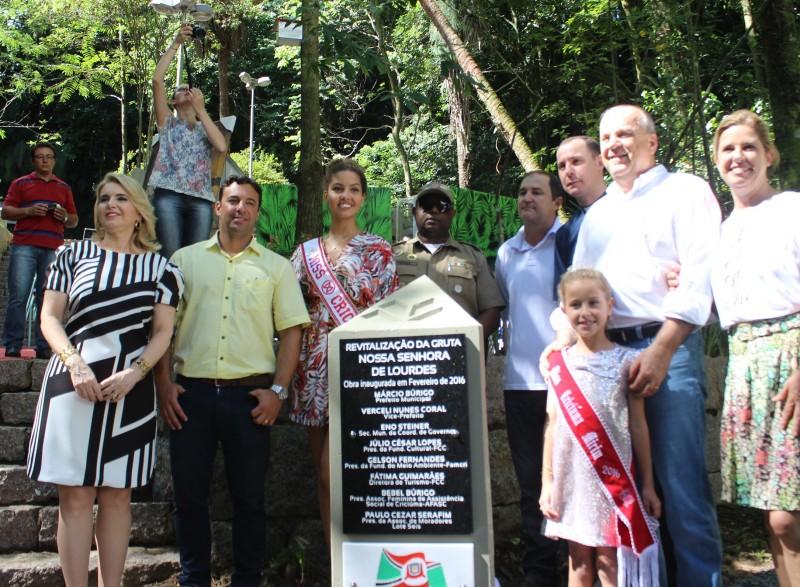 Inaugurada revitalização da Gruta N.Sª de Lourdes