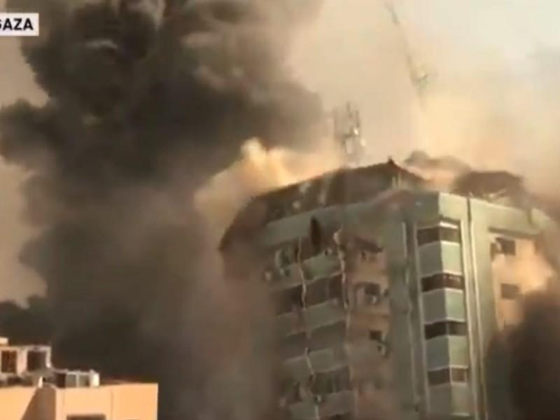 Prédio da agência de notícias Associated Press destruído em Gaza