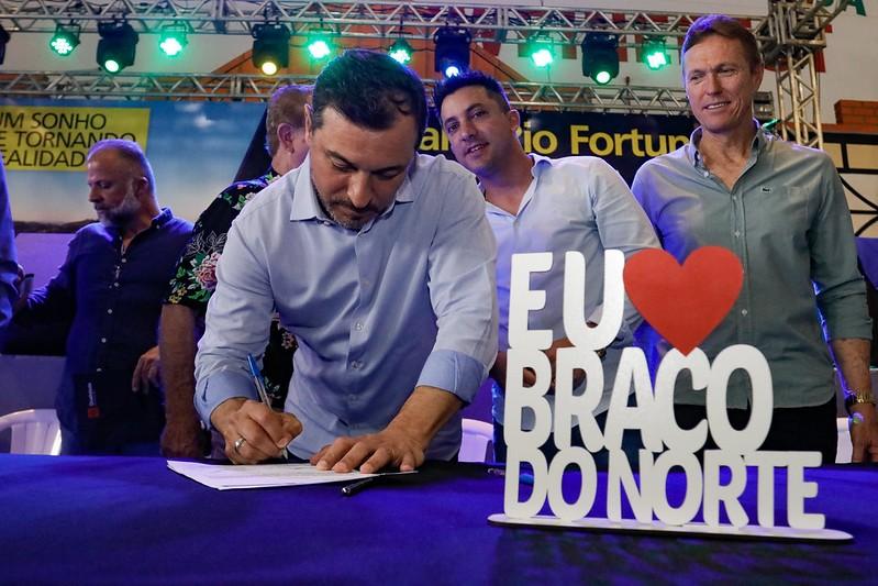 Moisés autoriza pavimentação de estrada que liga Braço do Norte e Rio Fortuna