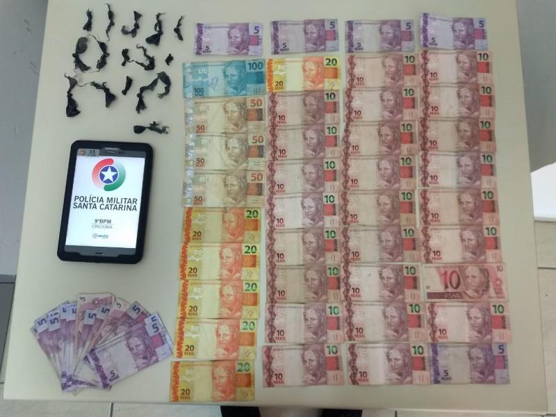 Polícia apreende pedras de crack em Criciúma