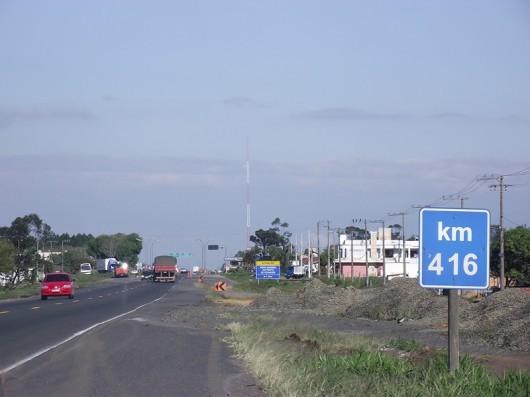 Trafegar pelo KM 416 da BR-101 Sul exige atenção