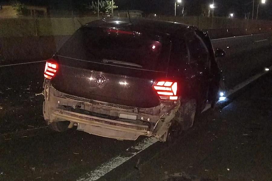 Içara: condutor é hospitalizado com ferimentos graves após colisão na BR-101