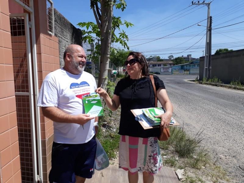 Moradores do bairro Próspera recebem orientações sobre saneamento básico 