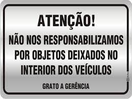 Estacionamentos são responsáveis por objetos deixados em veículos