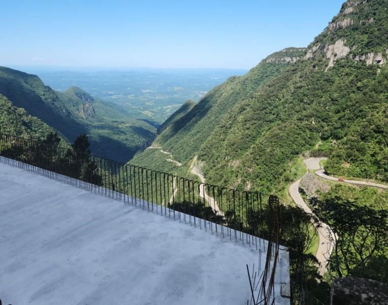 Serra do Rio do Rastro terá 'novo mirante' com conclusão de obra de estabilização de encosta