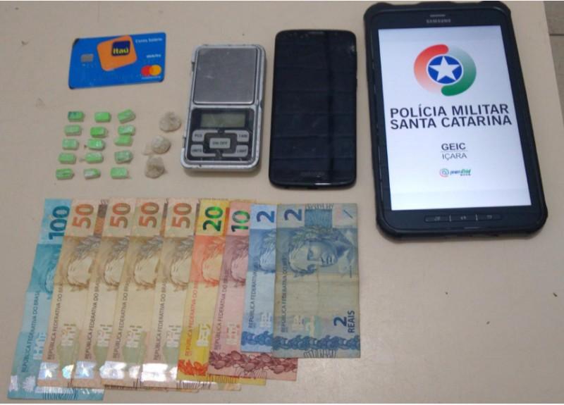 Suspeito de fazer 'disque drogas' é preso em Balneário Rincão