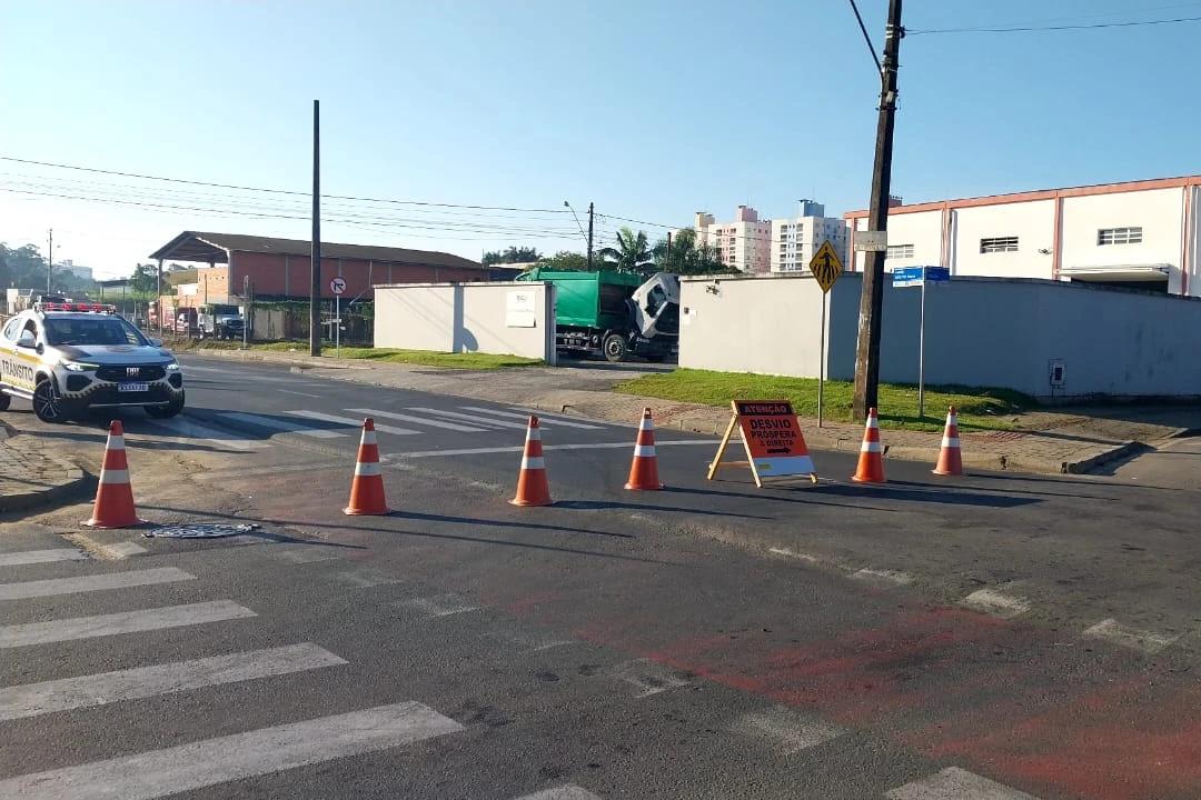 Obras do Binário exigem desvios no trânsito a partir desta quarta-feira em Criciúma