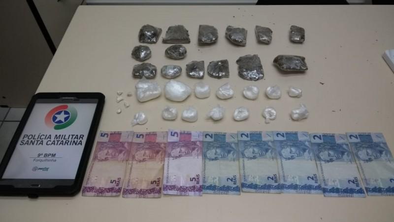 Homem é preso em Forquilhinha por tráfico de drogas