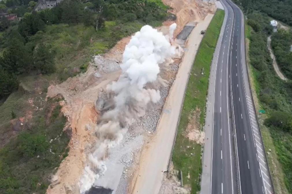 BR-101 terá detonação de rochas nesta sexta-feira