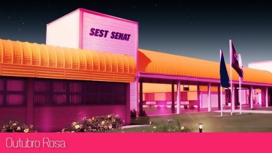 Sest/Senat Criciúma ilumina-se para Outubro Rosa 