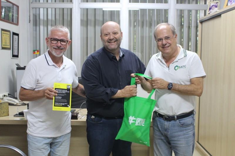 Satc recebe presidente da Câmara de Comércio Brasil-Portugal por Santa Catarina 