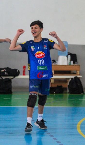 Vôlei masculino de Forquilhinha é campeão da Copa Sub-14 da Liga SC