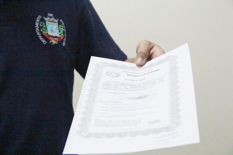 Içara bem mais simples: primeiro alvará é expedido em 48 horas