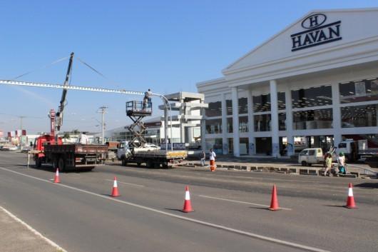 Trânsito será alterado no entorno da nova loja Havan