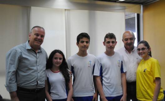 Equipe campeã brasileira de futsal sub-14 visita prefeito de Criciúma — foto 1