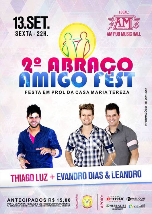 Grupo de voluntários promove o 2º Abraço Amigo Fest — foto 1